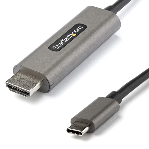  Cable 1m USB C a HDMI 4K de 60Hz con HDR10 - Adaptador de Vi­deo USB Tipo C a HDMI 2.0b Ultra HD 4K - Convertidor USBC a HDMI HDR para Monitor o Pantalla - Startech - CDP2HDMM1MH