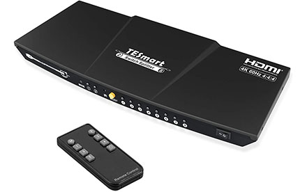 Divisor HDMI 2 en 8 salidas, salida de 8 puertos, HDR10, HDCP2.2, 3D, 4K, UHD, 3840 x 2160 a 60 Hz