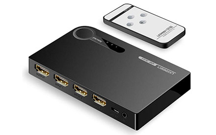 Interruptor HDMI 4K 3 puertos Switch Hub 4K Full HD 1080P 3D